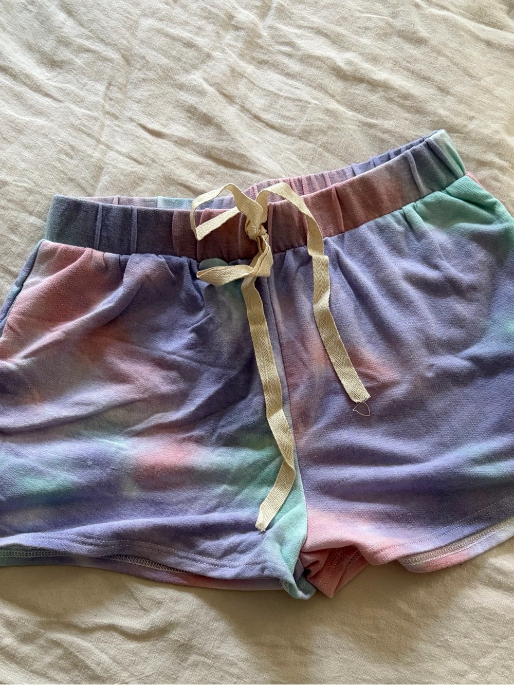 NWT Pinkblush Pastel Tie-Dye Athletic Shorts